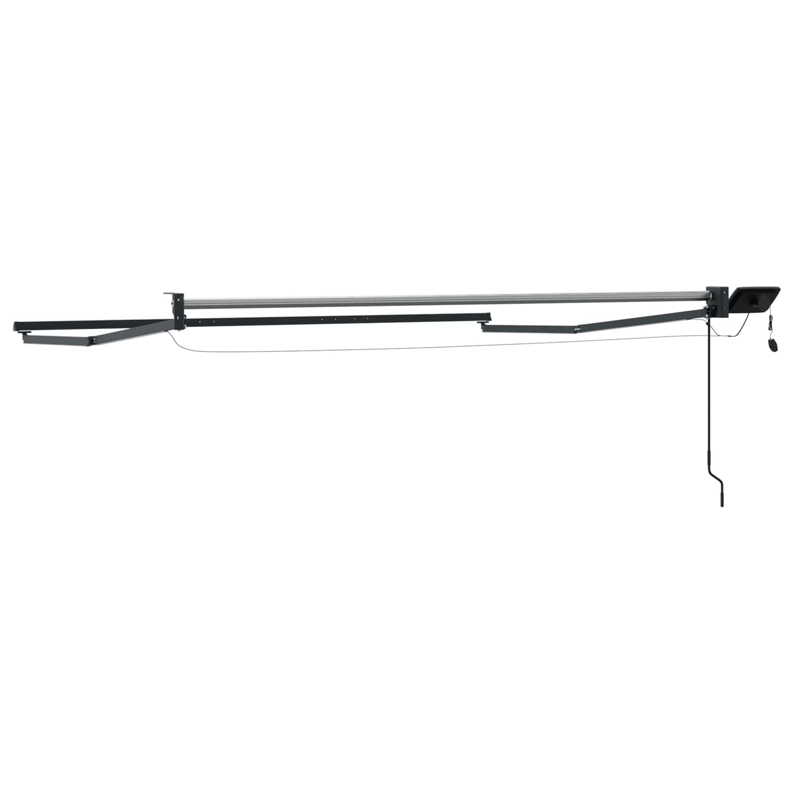 Elektrisches Markisenrahmen Weiß 2,5 x 2 m Aluminium