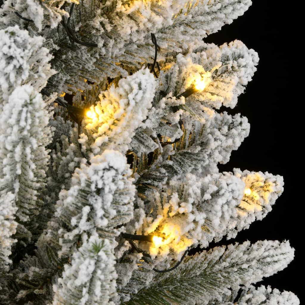 Künstlicher Weihnachtsbaum mit 150 LEDs mit Ständer Weiß 120 cm