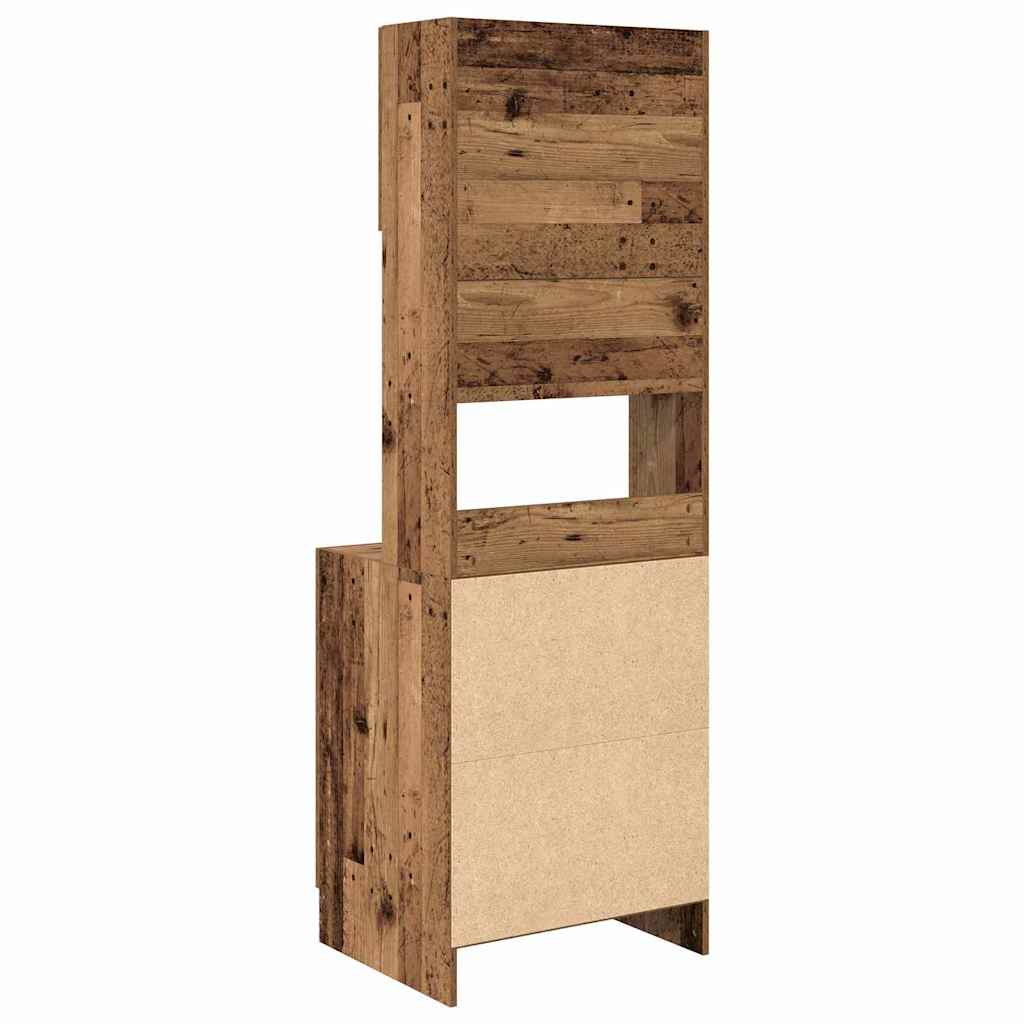 Küchenschrank Weiß 60x50x180 cm Holzwerkstoff