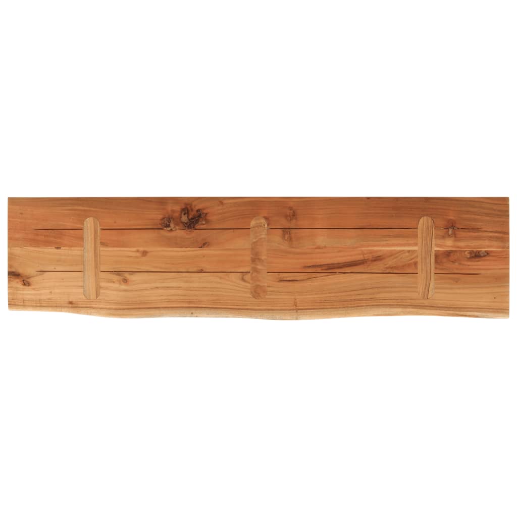 Wandregal 40x20x2,5 cm Rechteckig Massivholz Akazie Baumkante