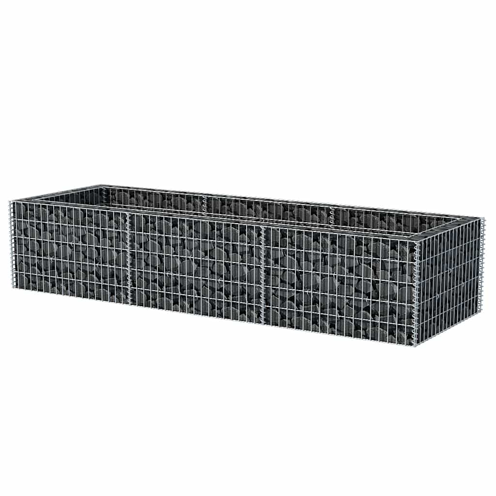 Gabionen-Hochbeet Stahl 360×90×100 cm