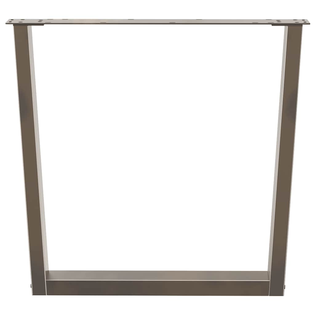 Couchtischbeine V-Form 2 Stück Schwarz 30x(30-31,3) cm Stahl