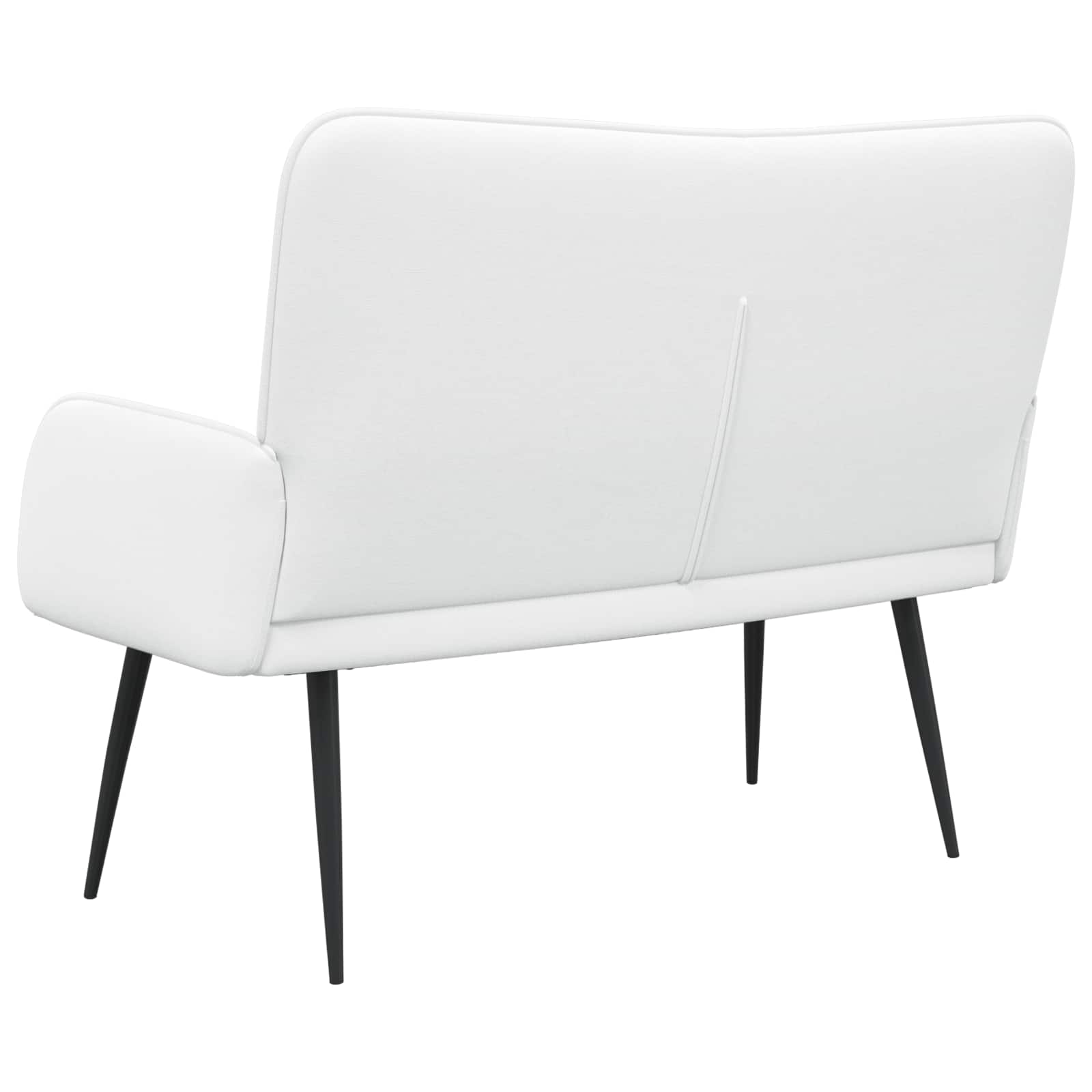 2-Sitzer Sofa Hellgrau 115 x 61 x 87 cm Stoff