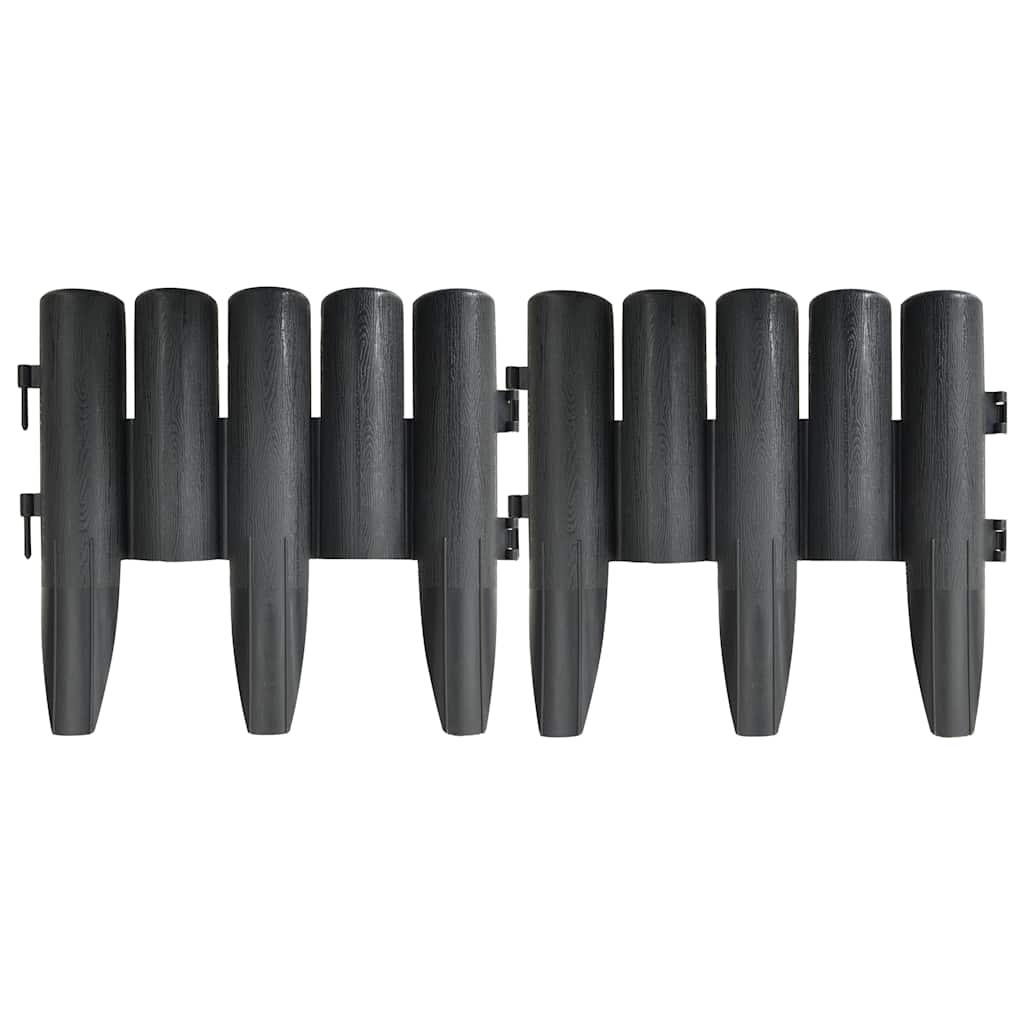 Rasenkanten 36 Stk. Grau 10 m PP