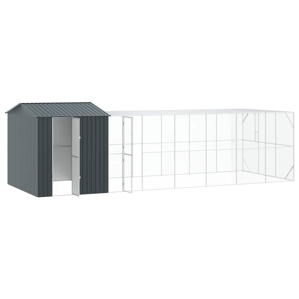 Vogelkäfig Anthrazit 416,5 x 103 x 142 cm Verzinkter Stahl
