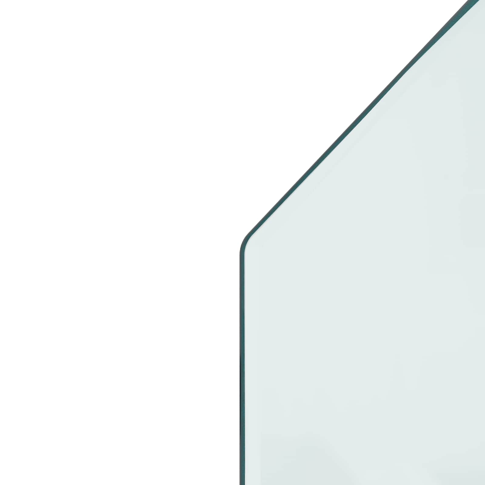 Feuerstelle Glasplatte Transparent 80 x 50 cm Glas