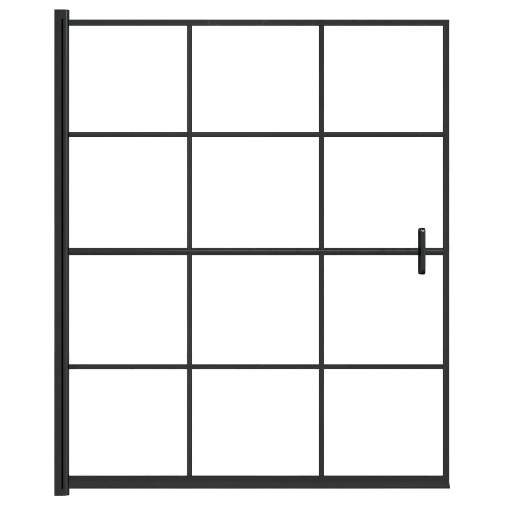 Duschkabine ESG 80x140 cm Schwarz