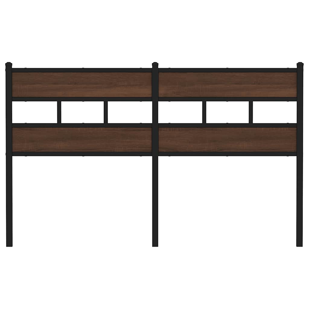 Ersatz-Kopfteil Räuchereiche 100 cm Eisen und Holzwerkstoff
