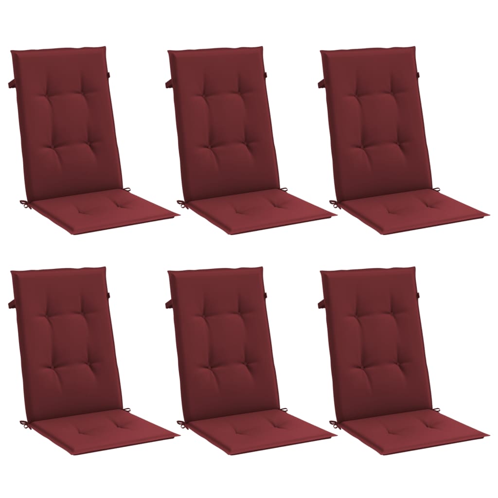 Hochlehner-Auflagen 2 Stk. Melange Anthrazit 120x50x7cm Stoff