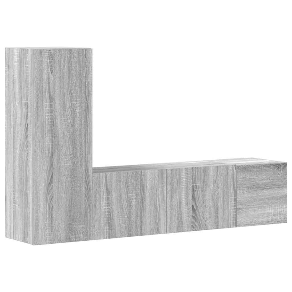 5-tlg. TV-Schrank-Set Weiß Holzwerkstoff
