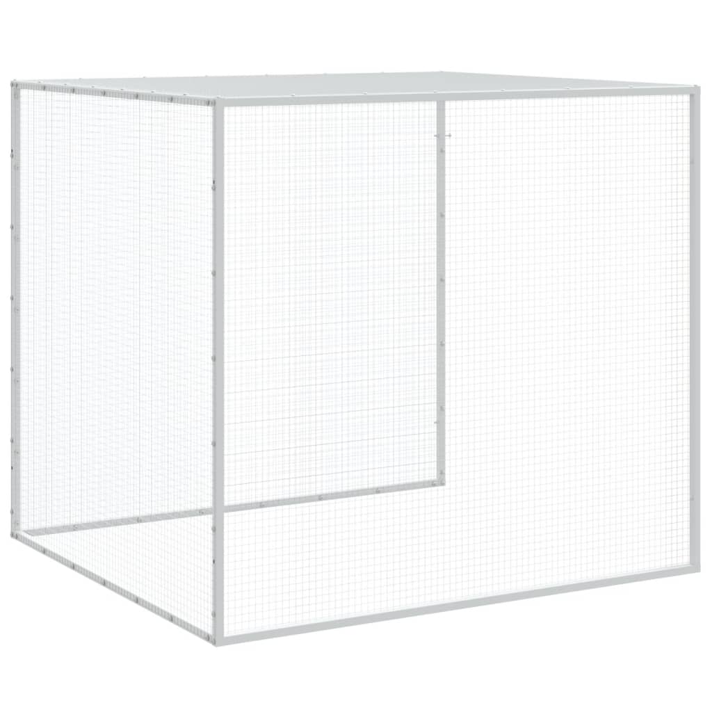 Hühnerkäfig mit Dach Anthrazit 103x98x90 cm Verzinkter Stahl