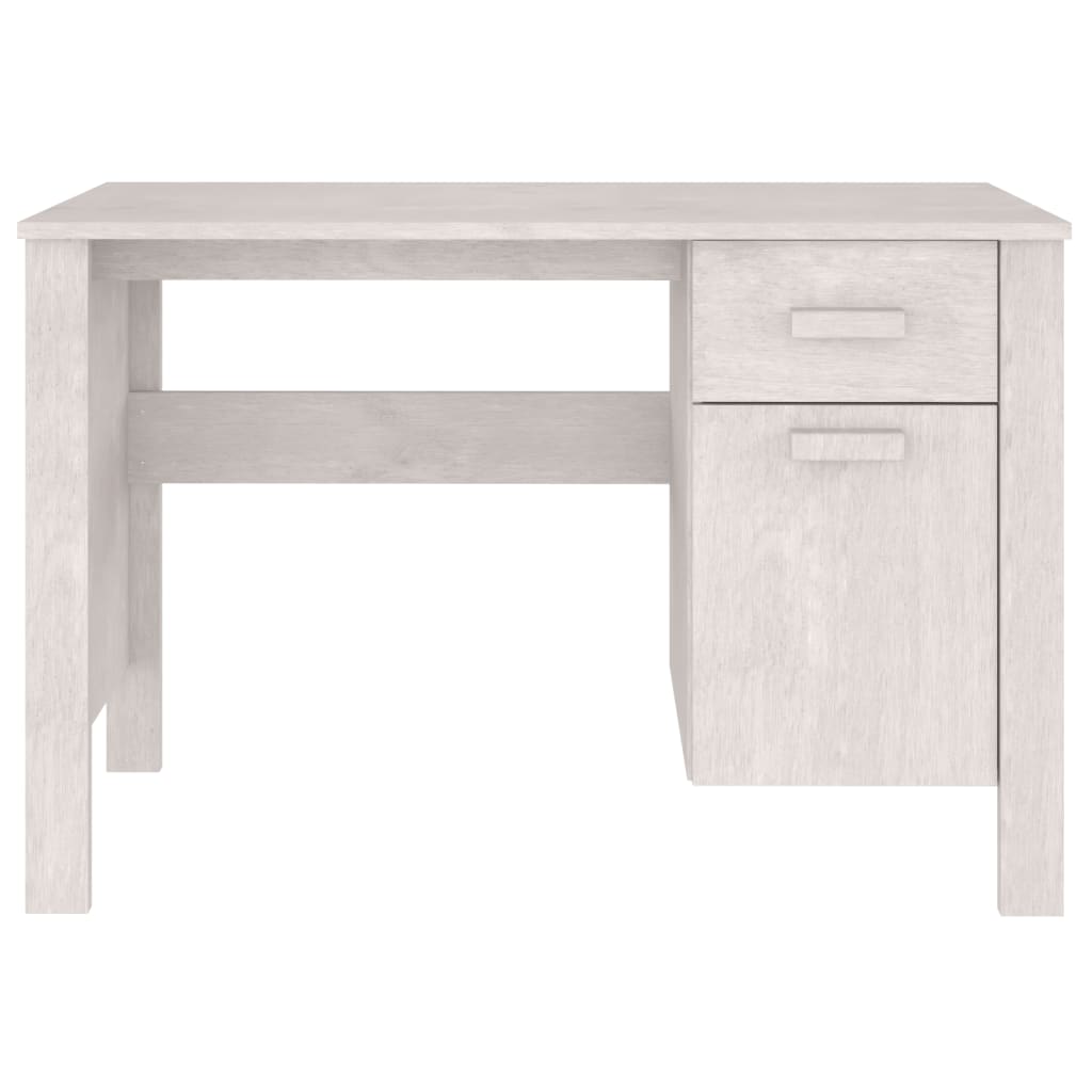 Schreibtisch HAMAR Honigbraun 113x50x75 cm Massivholz Kiefer