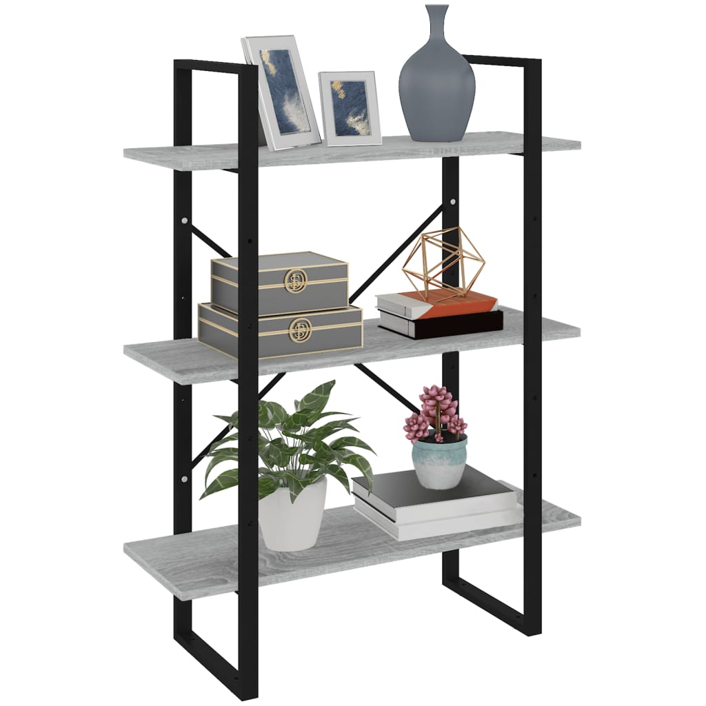 Bücherregal Weiß 80x30x105 cm Holzwerkstoff