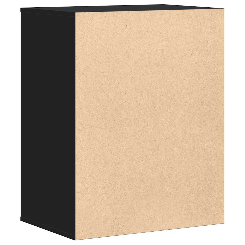 Schubladenschrank Schwarz Eichen-Optik 41 x 40 x 58 cm