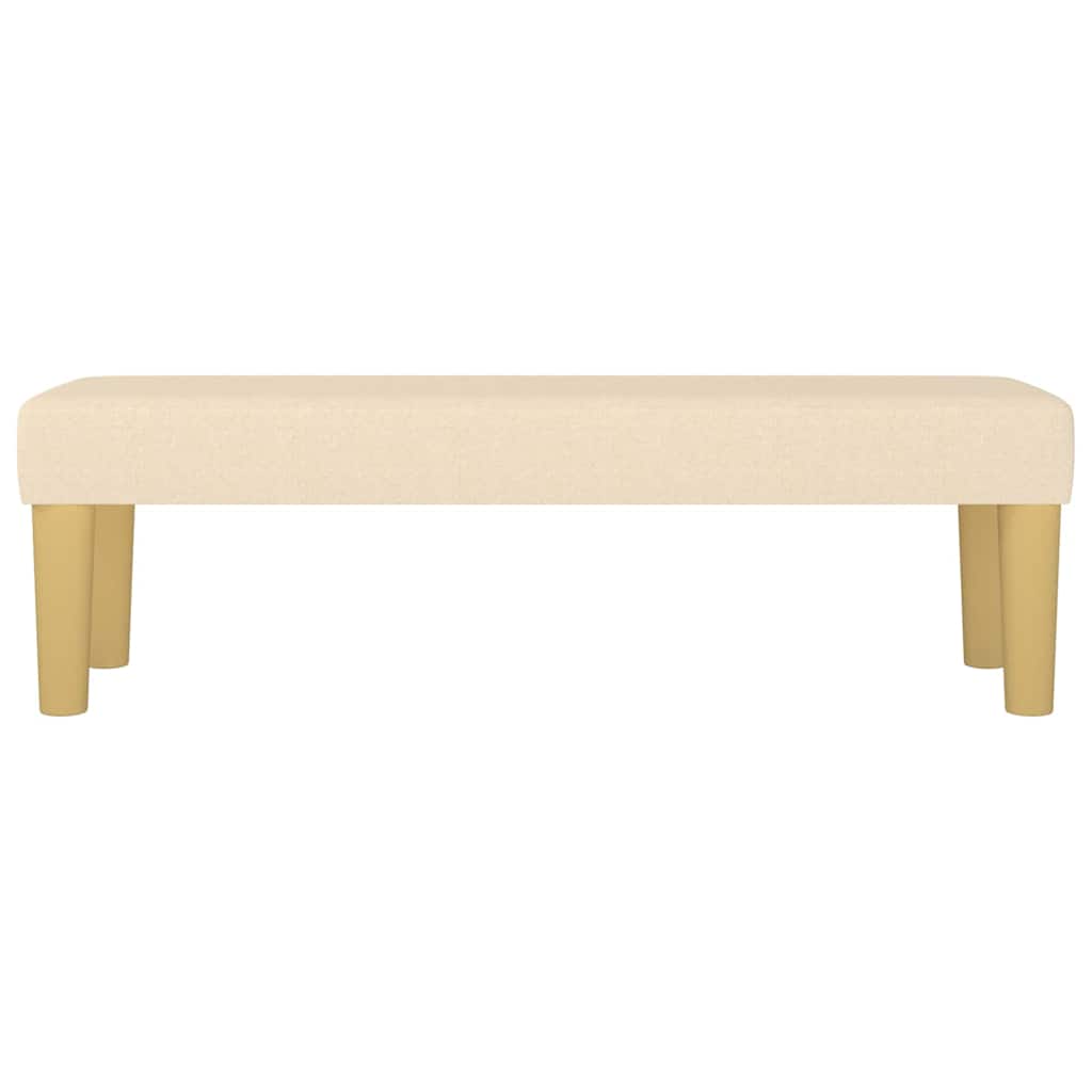 Sitzbank Hellgrau 70x30x30 cm Stoff