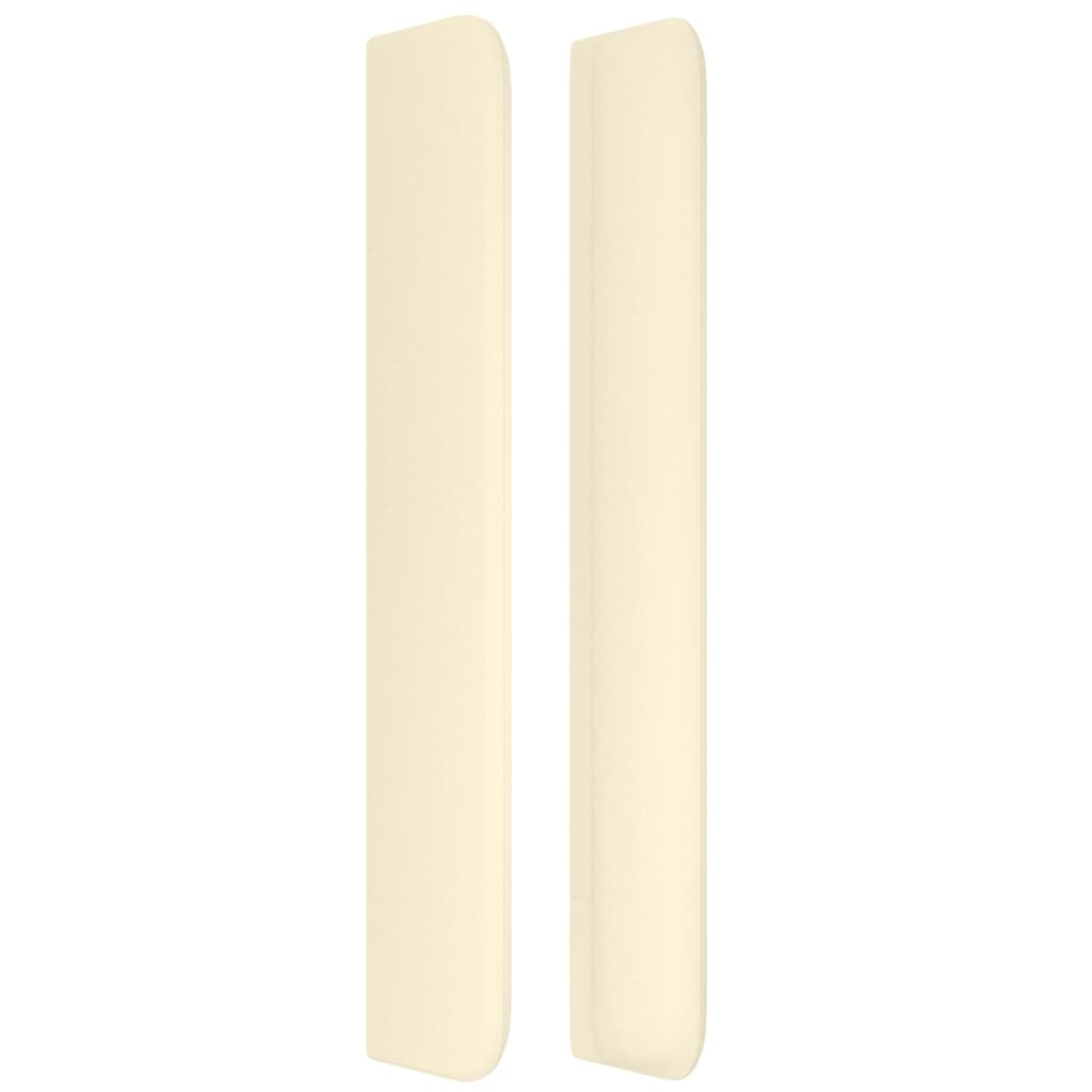 Kopfteil mit Ohren Creme 83x16x78/88 cm Kunstleder