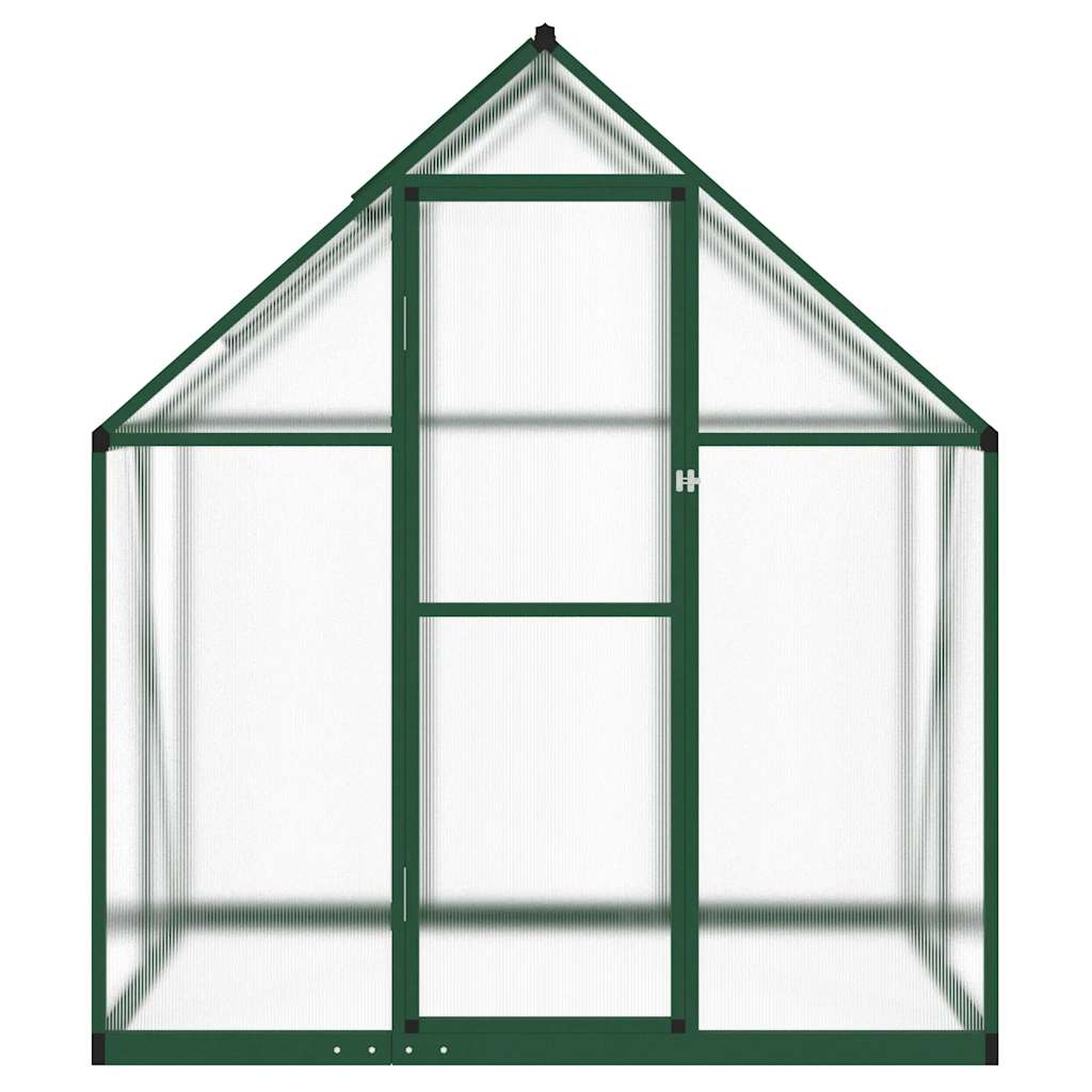 Gewächshaus mit Fundamentrahmen Silbern 169x114x202 cm Alu
