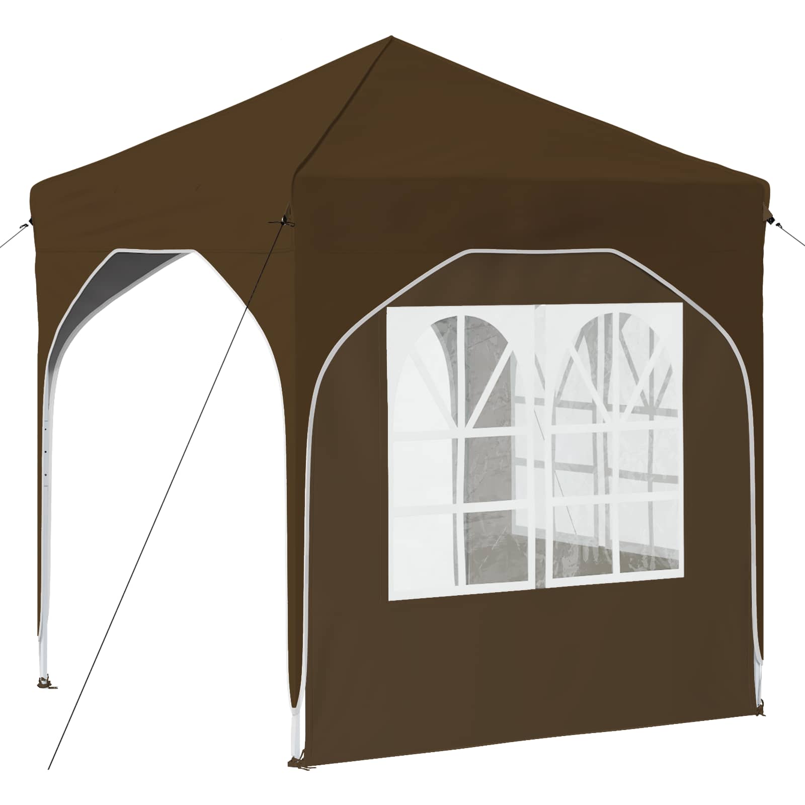 Pop-up Partyzelt 194 x 194 x 245 cm Creme