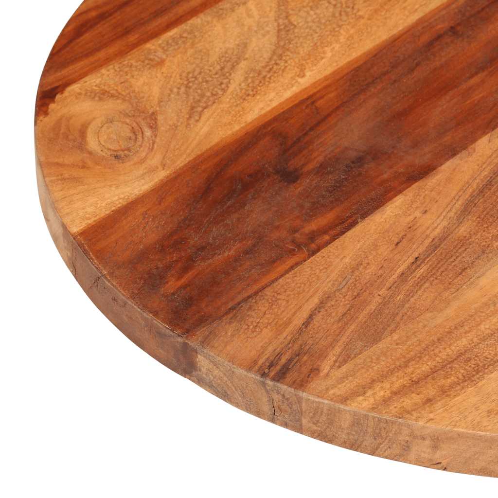 Tischplatte Massivholz Akazie Rund 15-16 mm 40 cm