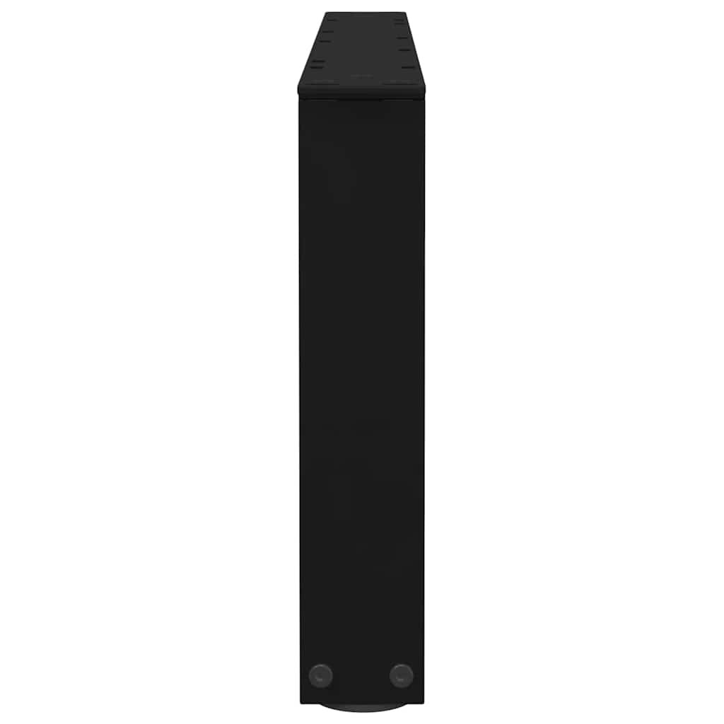 Couchtischbeine V-Form 2 Stück Schwarz 30x(30-31,3) cm Stahl