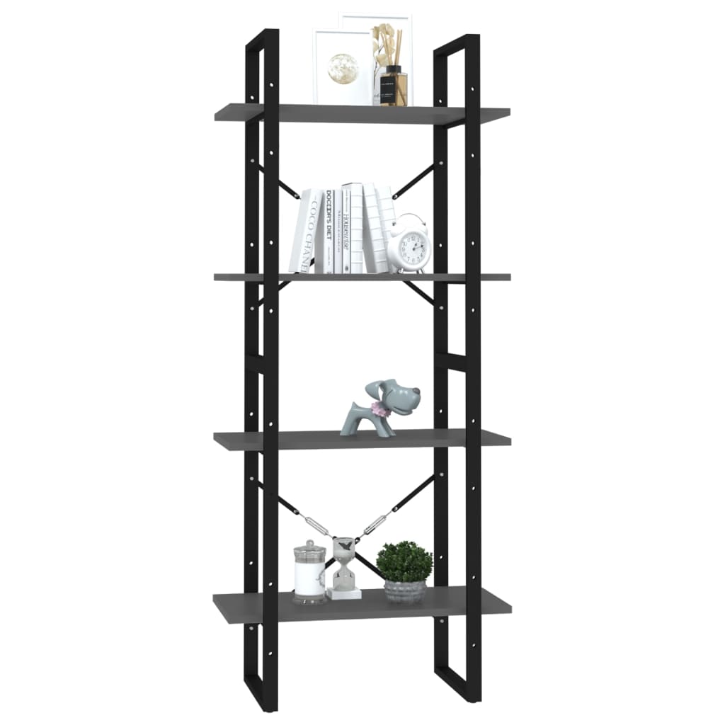 Bücherregal 2 Fächer Weiß 60x30x70 cm Holzwerkstoff