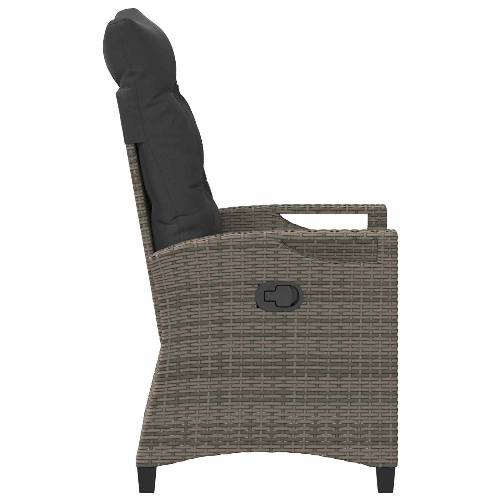 Gartenstuhl 2 pcs Schwarz 56 x 64 x 94 cm Stahl und Polyester