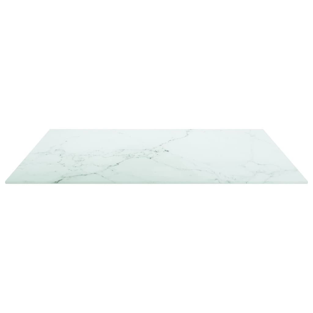 Tischplatte aus gehärtetem Glas quadratisch 700x700 mm