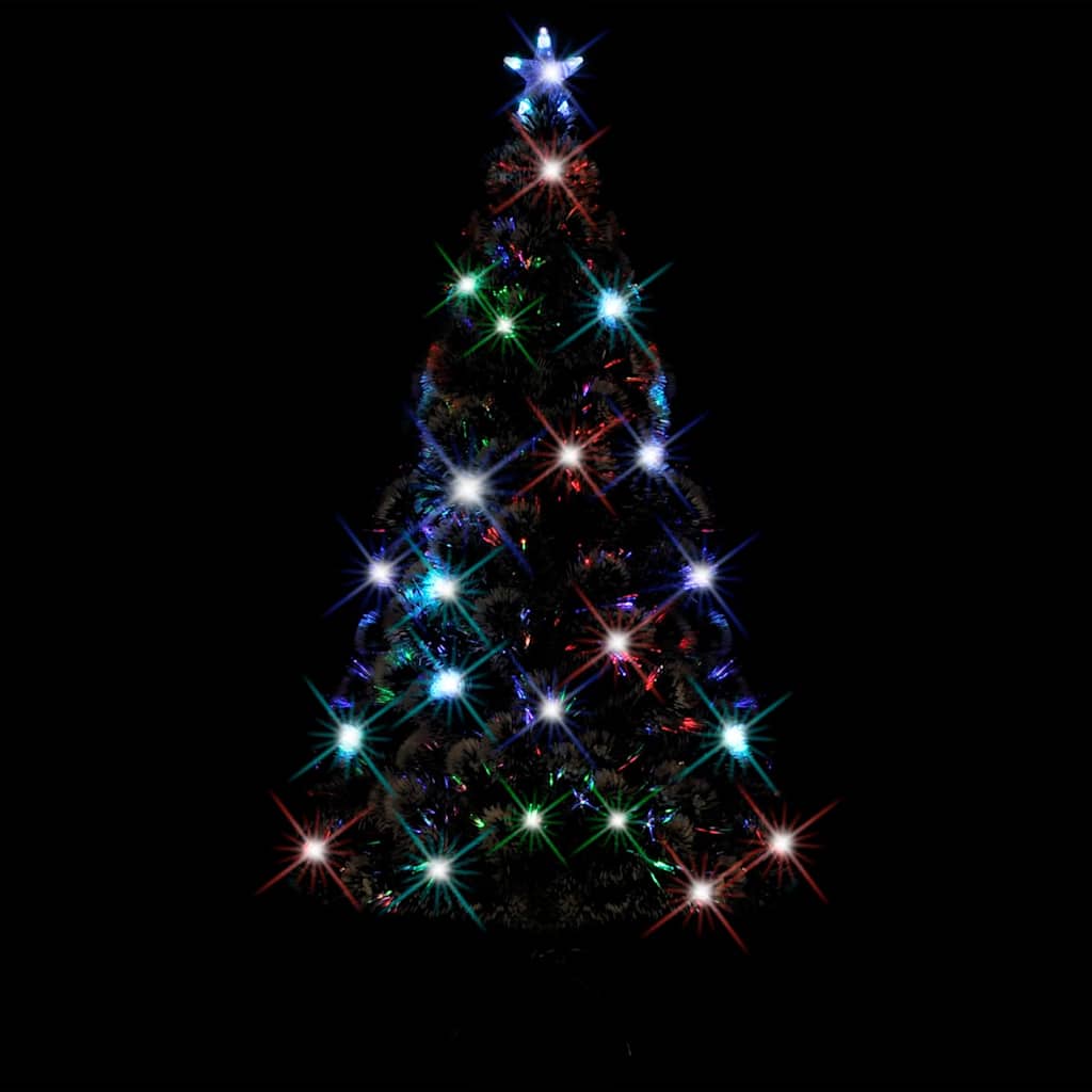 Vorbeleuchteter Weihnachtsbaum mit Ständer und LED 150 cm Glasfaser