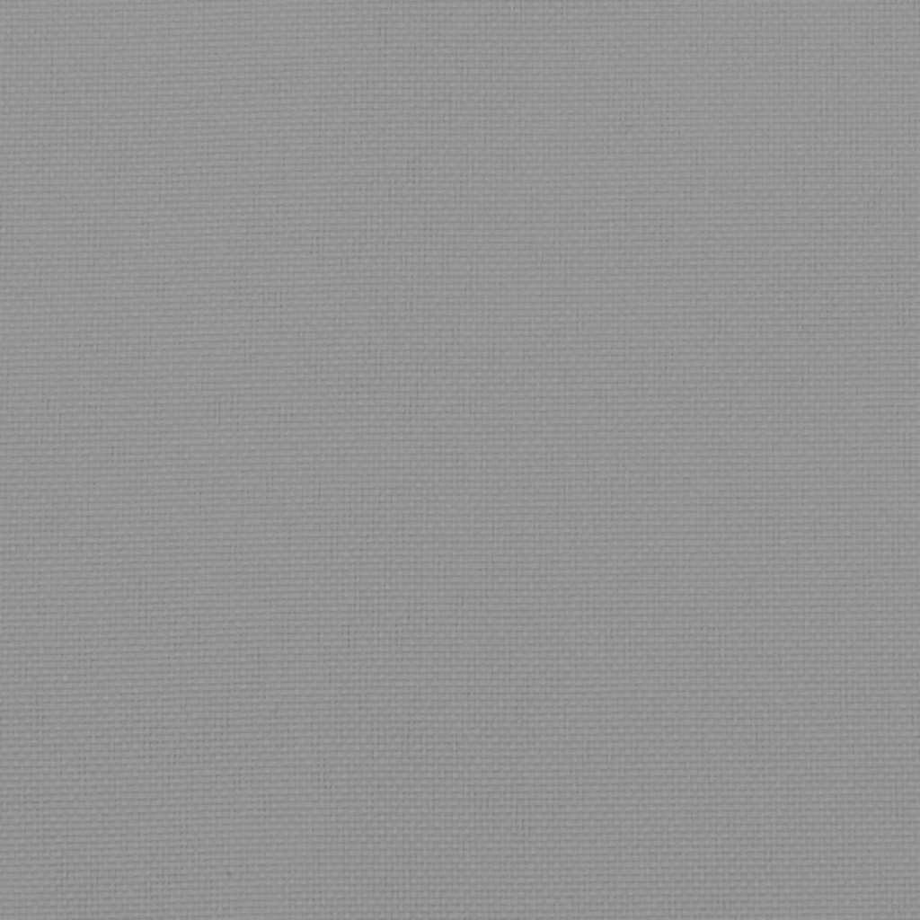Palettenkissen 50x50x12 cm Grau Stoff