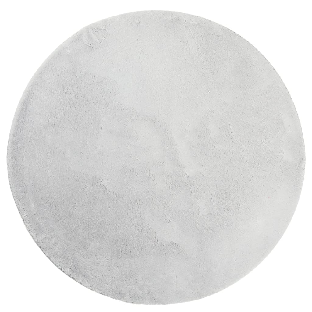 Teppich HUARTE Kurzflor Weich und Waschbar Anthrazit 60x110 cm