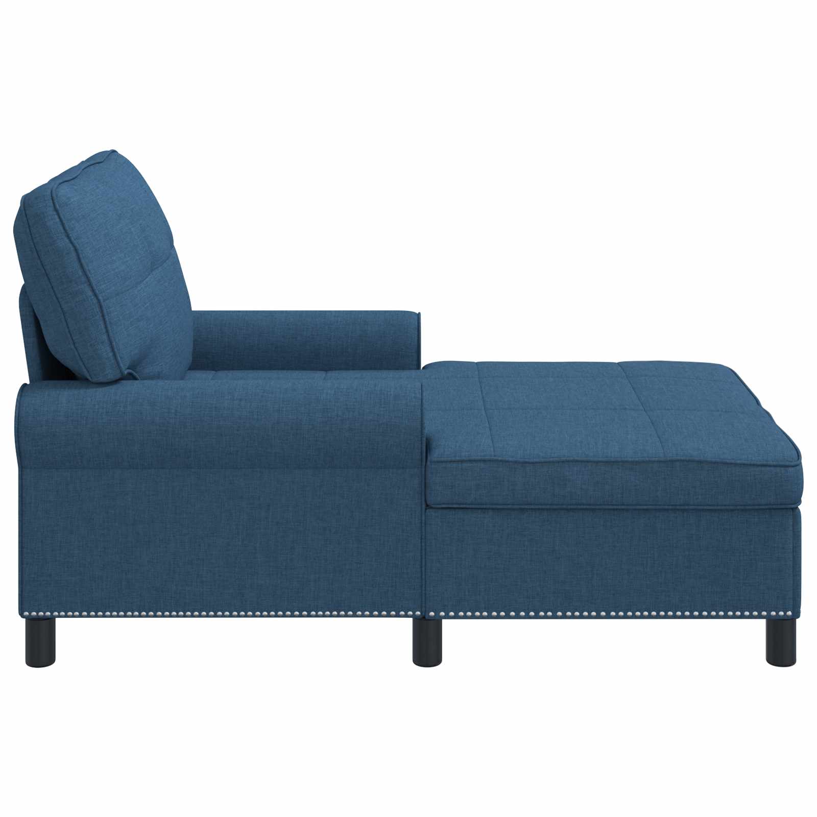 Lounge-Liege mit Kissen Hellgrau 91 x 157 x 91 cm Stoff