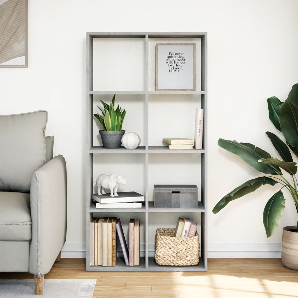 Bücherregal Weiß 137,5x29x137,5 cm Holzwerkstoff