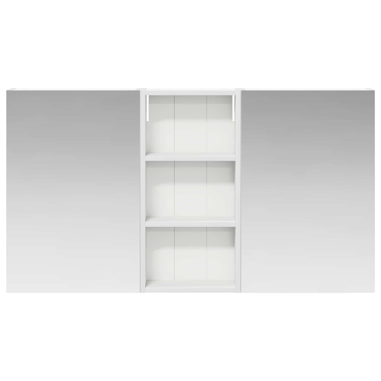 Badezimmerschrank-Set 3 pcs 80 x 10,5 x 50 cm Holzwerkstoff