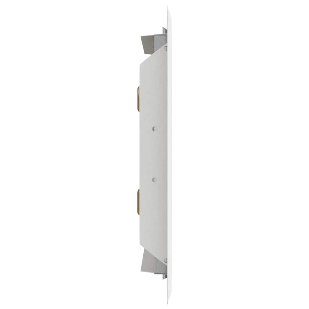 Zugangsklappe 2 pcs Weiß 23 x 23 x 3 cm Stahl