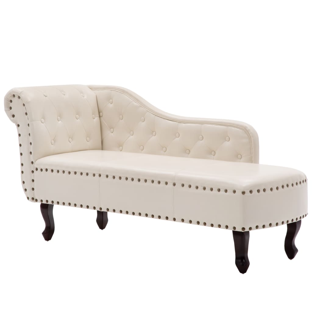 Chaiselongue Braun Wildleder-Optik