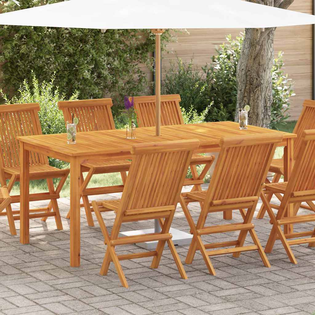 Garten-Esstisch 110x55x75 cm Massivholz Akazie