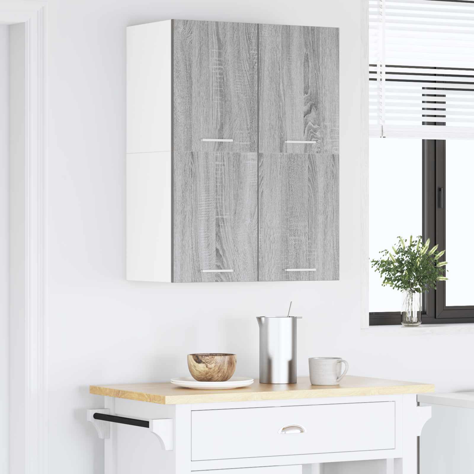Unterschrank Lyon Weiß 60x46x81,5 cm Holzwerkstoff
