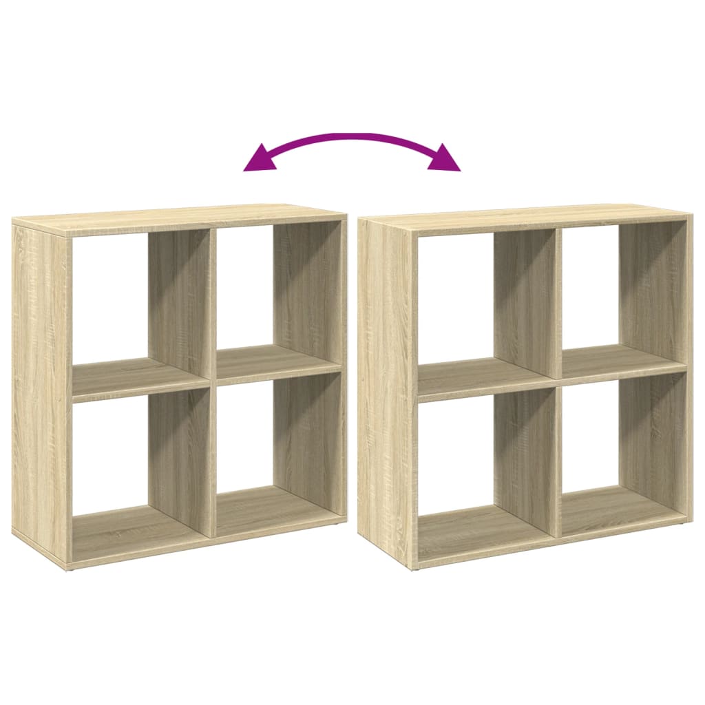 Bücherregal Weiß 137,5x29x137,5 cm Holzwerkstoff