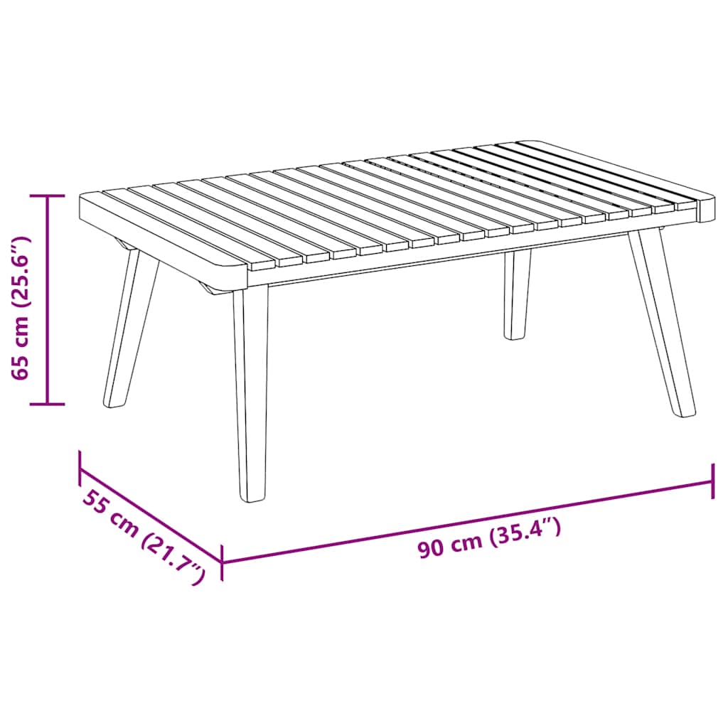 2-Sitzer-Gartensofa mit Kissen Massivholz Akazie