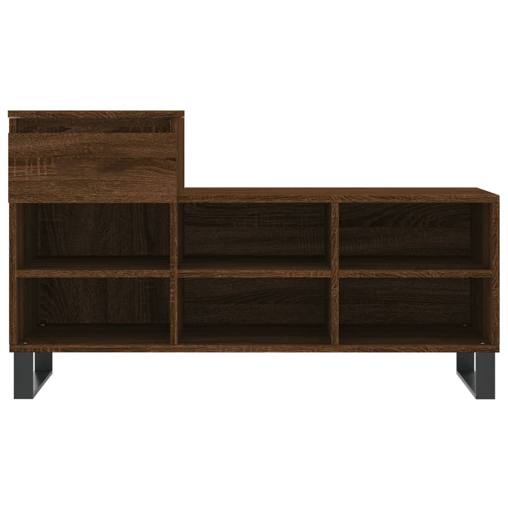 Schuhregal Grau Sonoma 102x36x60 cm Holzwerkstoff