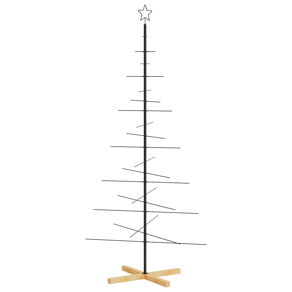 Metall Weihnachtsbaum Schwarz 59,5 cm Pulverbeschichteter Stahl