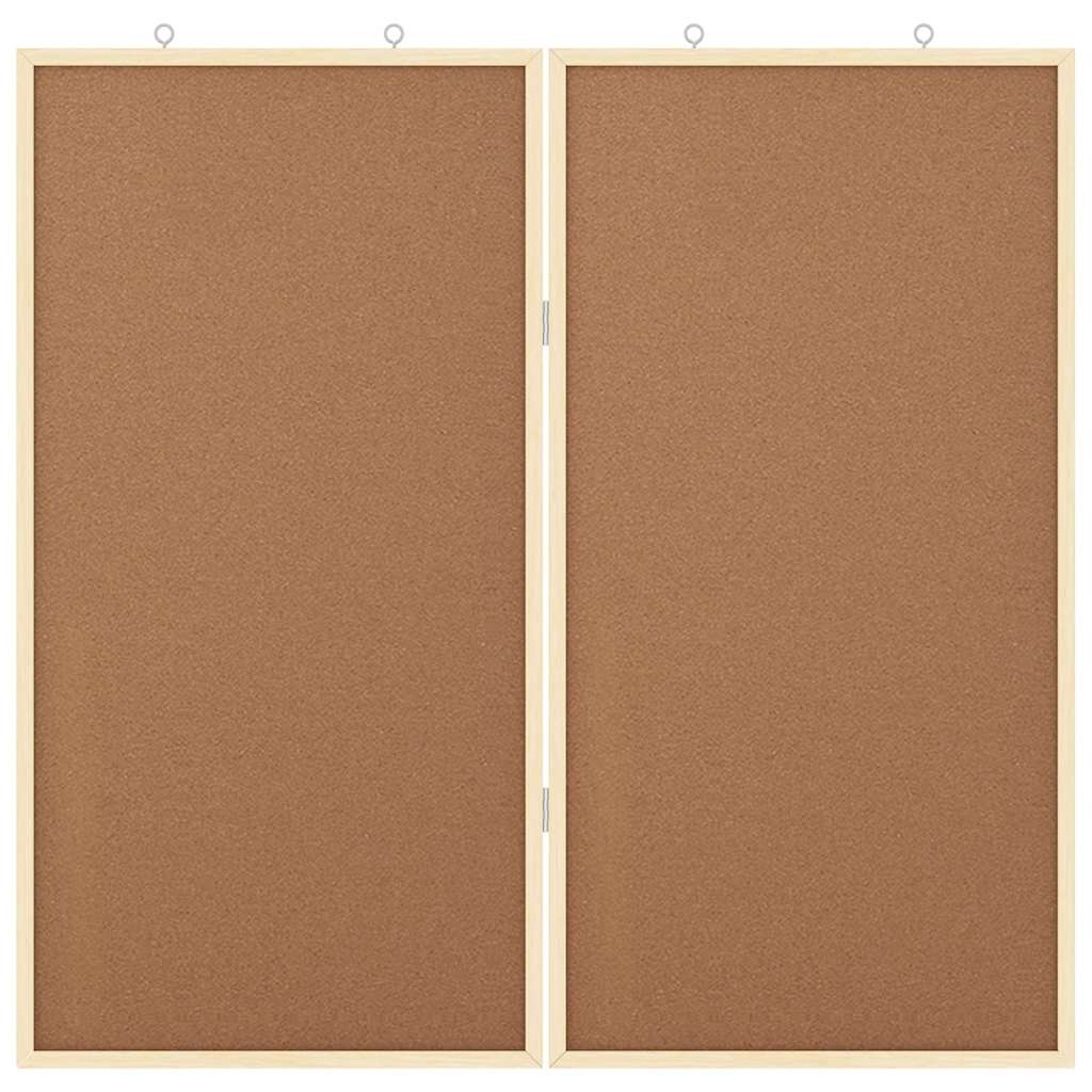 Info-Tafel Weiß 80 x 80 x 1,4 cm Massivholz Kiefer