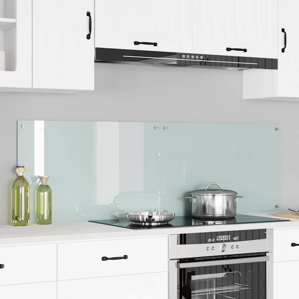 Küchenrückwand 2 pcs Weiß 70 x 40 cm Gehärtetes Glas