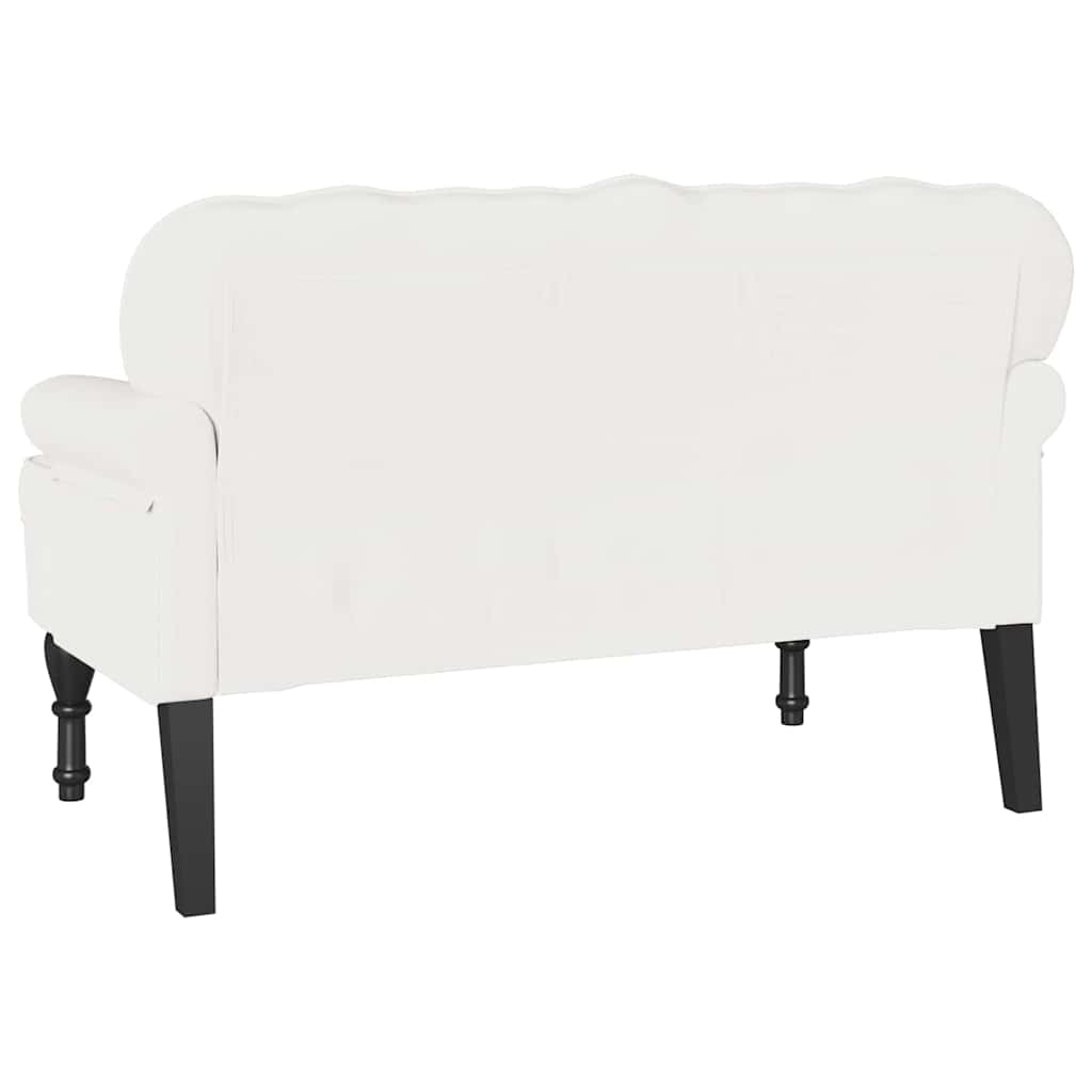 Chesterfield Bank Braun 119,5 x 64,5 x 75 cm Kunstleder