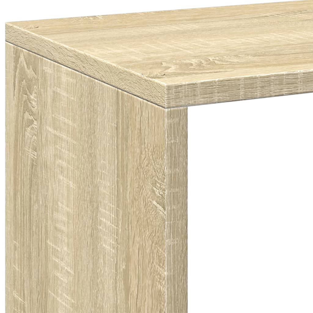 Bücherregal Weiß 137,5x29x137,5 cm Holzwerkstoff