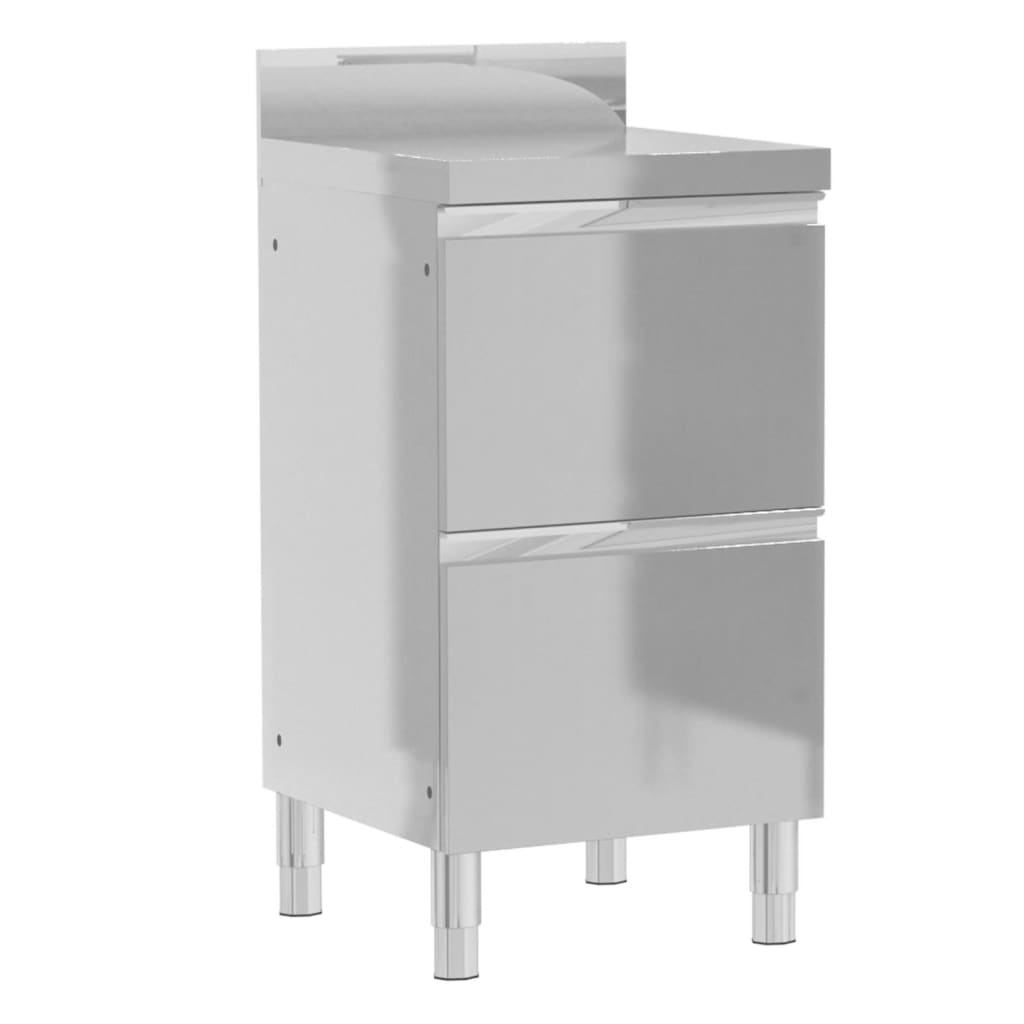 Gewerbe-Küchenschrank mit 2 Schubladen 50x60x96 cm