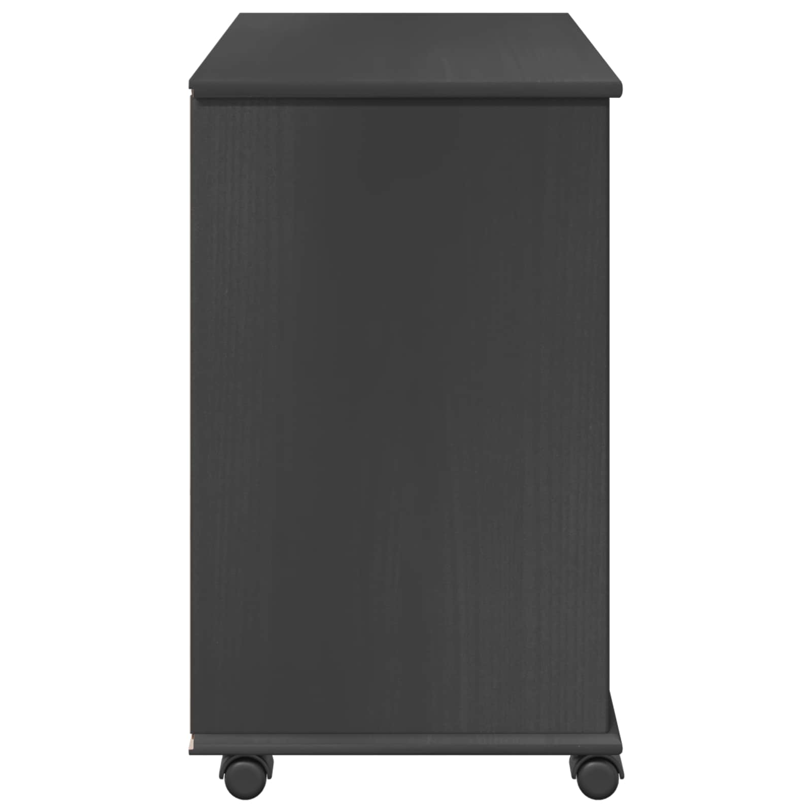 Rollschrank Honigbraun 63,5 x 39 x 65,5 cm Massivholz Kiefer