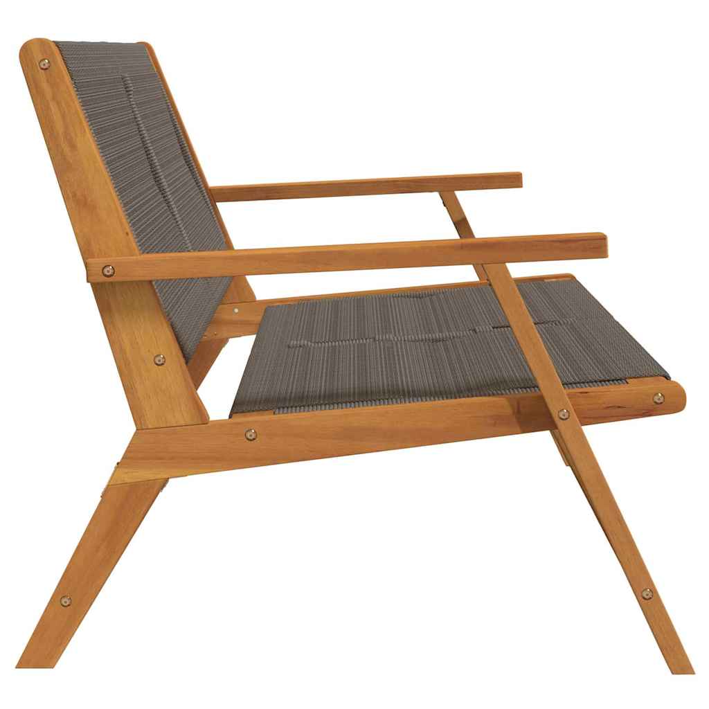 gartenmöbel Schwarz 122 x 78 x 73 cm Massivholz Akazie