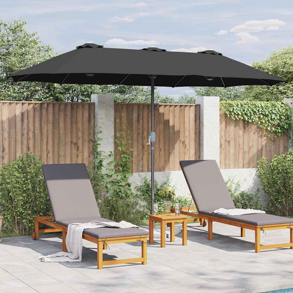 Garten-Sonnenschirm Sand 370 x 197 x 239 cm