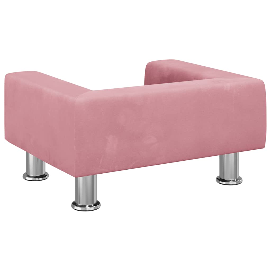 Hundebett Blau 70x45x26,5 cm Samt